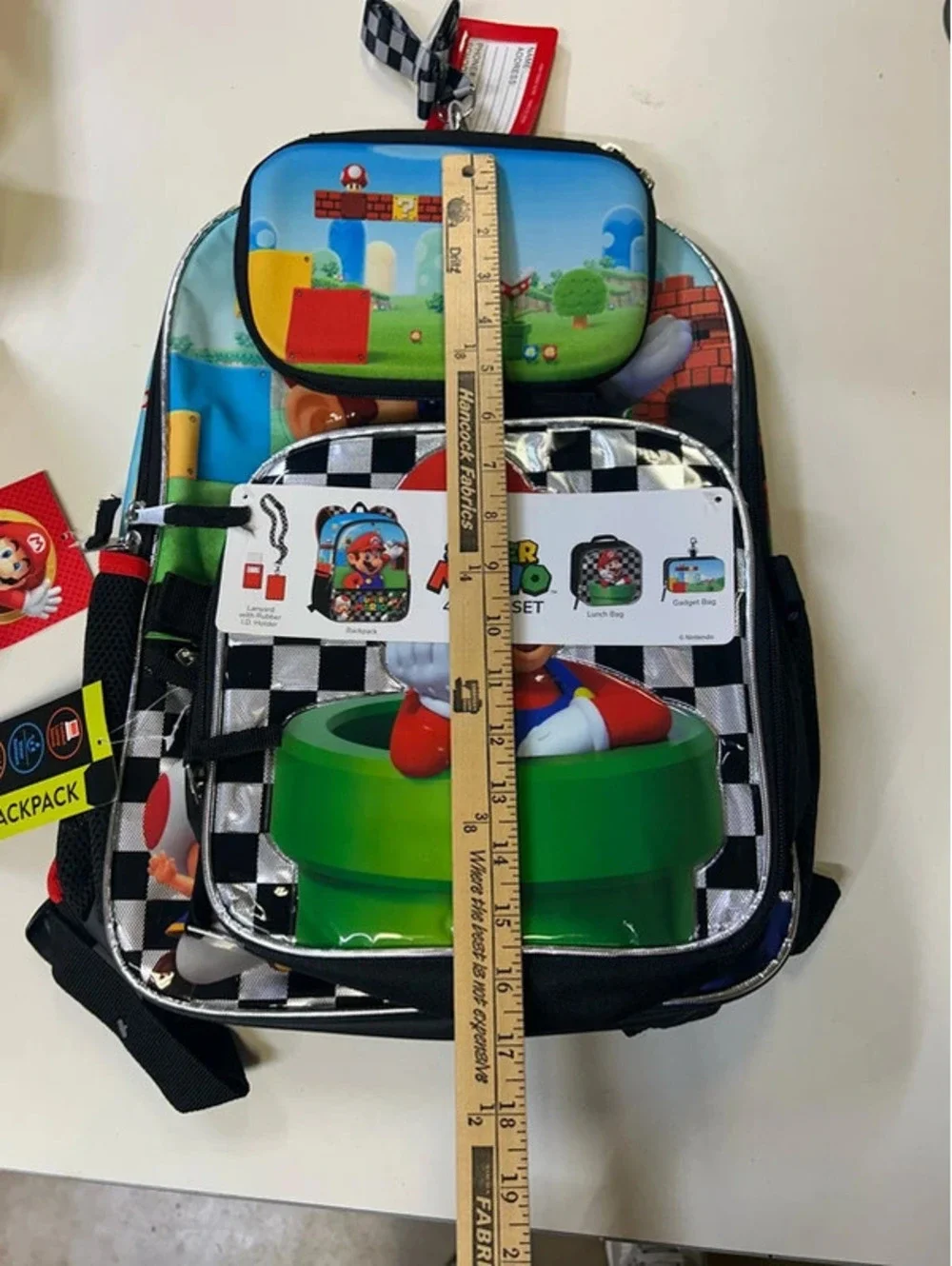 Super Mario backpack new four piece set